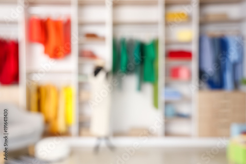 Blurred view of boutique wi...