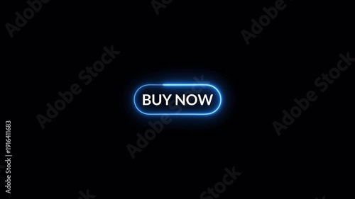 Buy now button animation on transparent background, buy now icon for e-commerce websites and online shopping interfaces, in 4k. Buy Now icon animation with alpha channel.