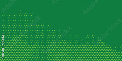 Abstract Dark Green Background with Vibrant Neon Green Halftone Cloud Pattern