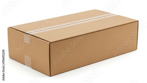 Brown cardboard shipping box