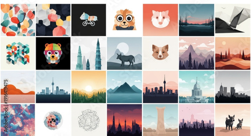 set of business cards