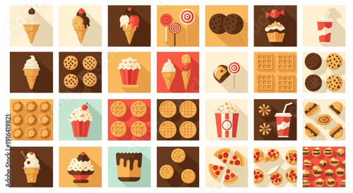 Vibrant multi colored mountain range landscape with gradient hues of blue purple pink and orange abstract geometric shapes serene atmosphere digital illustration for backgrounds