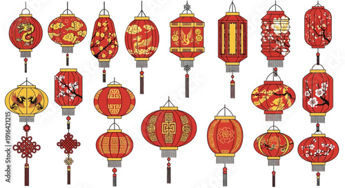 Chinese Lanterns Decoration.