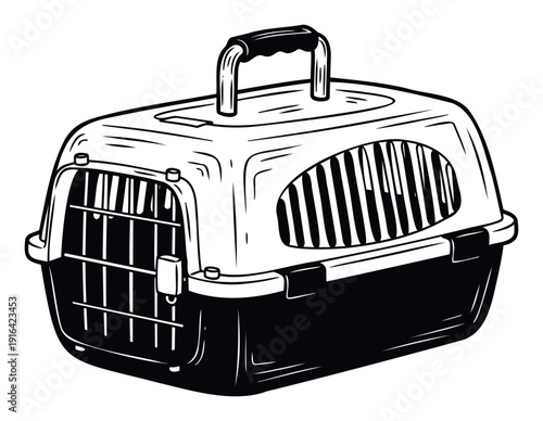 Reliable pet carrier box for safe animal transportation providing security and comfort, suitable for veterinary visits, moving, or any travel needs