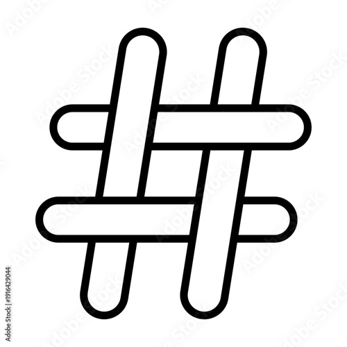 Hashtag icon vector set. Social media Illustration sign collection. number symbol or logo.