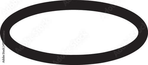 Halo ring silhouette on the white background