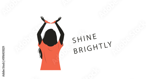 Vector illustration of woman holding sparkler isolated on transparent background