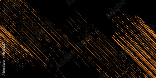 orange black brush Car sticker wrap pattern banner abstract sporty lines eps 10.