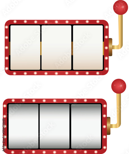 Vector Casino Slot Machine Illustration – Jackpot and Gambling Concept