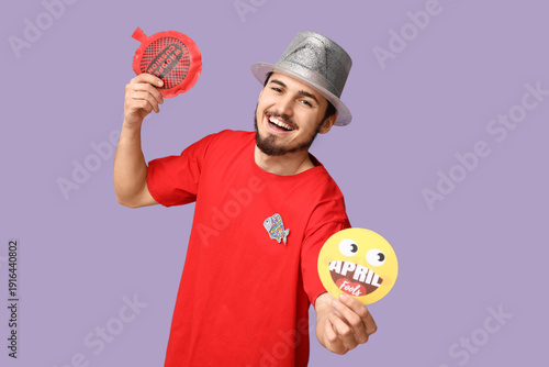 Handsome young man with who...