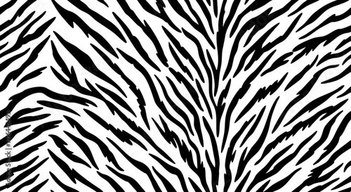 A striking close-up of bold black and white zebra stripes fills the frame.
