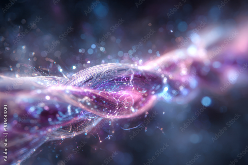 Obraz premium A swirling, colorful cosmic energy formation.