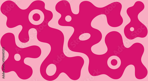 Abstract background featuring irregular pink shapes on a light pink canvas