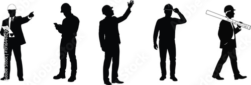 Silhouettes of five musicians playing various instruments