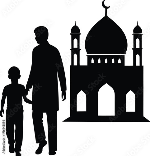 taj mahal silhouette