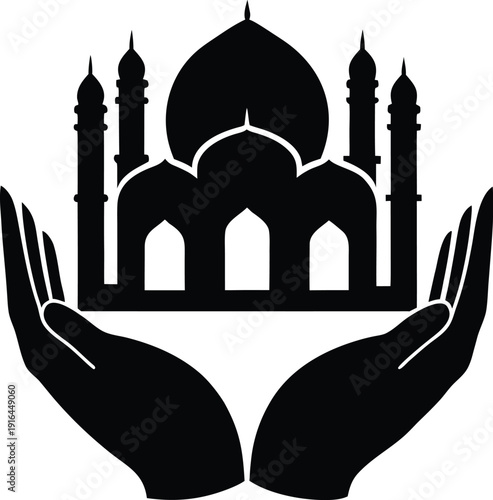 taj mahal vector illustration