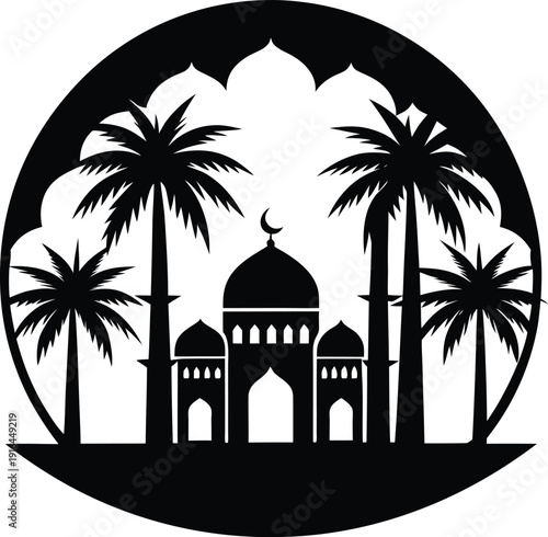 taj mahal vector illustration