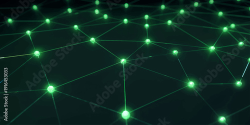 Abstract blue background with glowing stars and digital wave lines creates a futuristic space technology design featuring bright light and motion energy