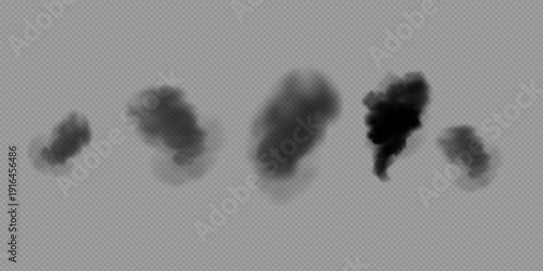 Chimney smoke, fog wave or cloud pattern with overlay effect. Cloud art or smoky air illustration