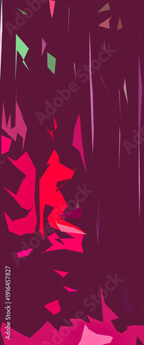 ABSTRACT - Irregular colorful geometric forms