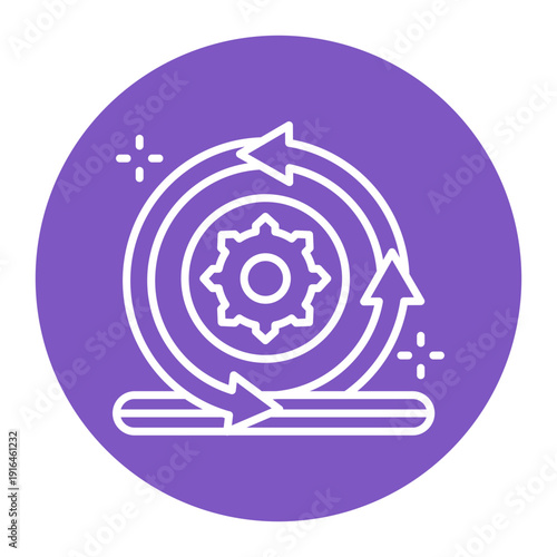 Stages Processing Icon