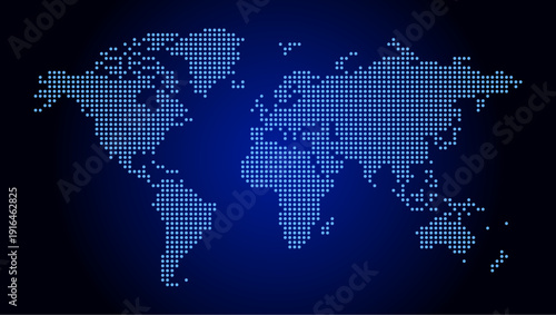 Dotted world map blank for infographics