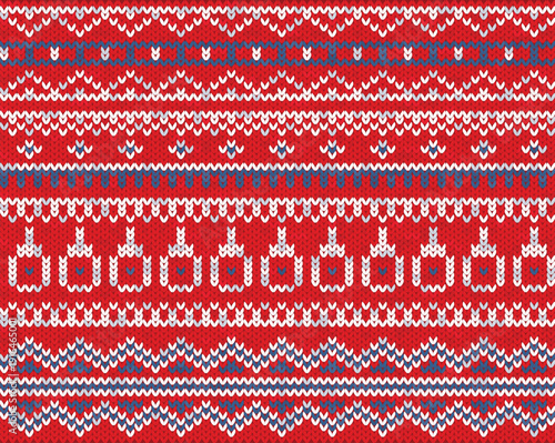 Ugly sweater seamless borders. Warm and cozy knitted ornament, christmas, winter jumper pattern design, dividers. Textile, wrapping, wallpaper design. Print for fabric qualitative vector set