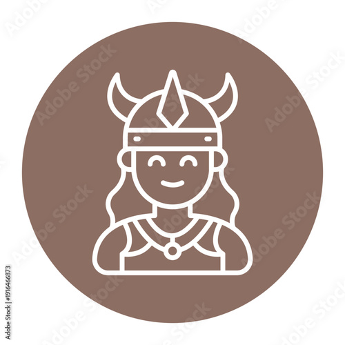 Viking Woman Icon