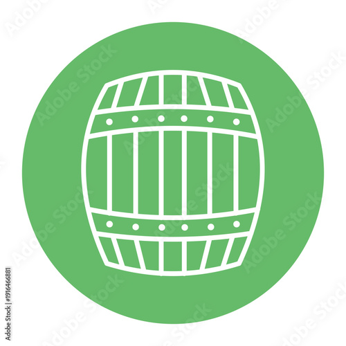 Wood Barrel Icon