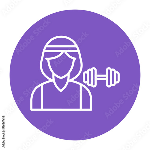 Fitness Trainer Female Icon