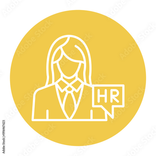 Hr Specialist Female Icon