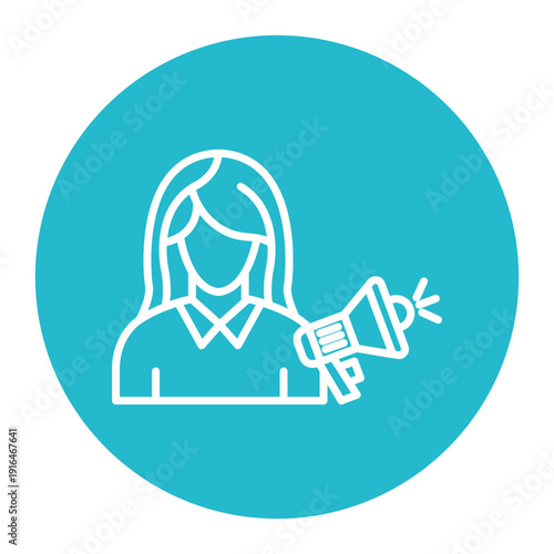 Influencer Female Icon