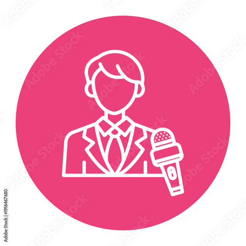 Journalist Male Icon