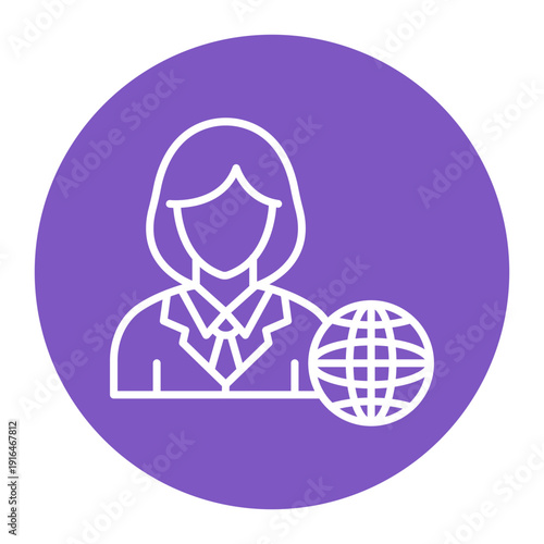 Network Specialist Female Icon