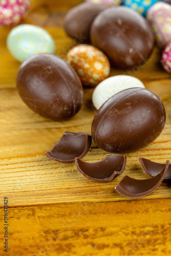 Billede på lærred Uova di Pasqua di cioccolato