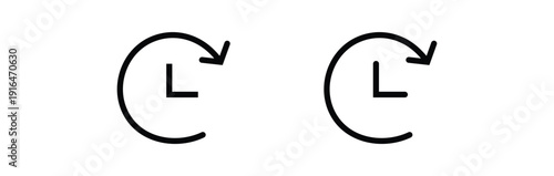 past time icon vector graphic illustration with white background.