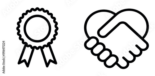 Handshack and middel 