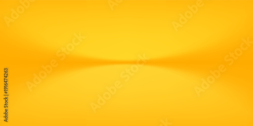 yellow background abstract with Gradient in empty room studio, Yellow empty room studio gradient used for background, yellow background studio with shine use for product shooting.