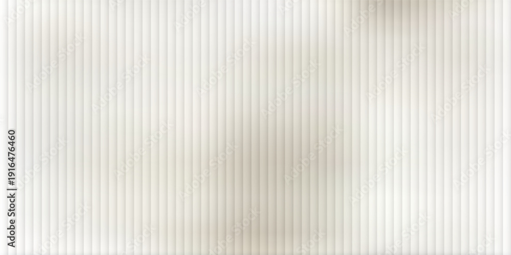 Obraz premium Vector ribbed glass texture background. Light grey beige white ribbed glass. Mesh gradient. acrylic ribbed bath surface. Ribbed glass background semitransparent overlay. Bath wall window