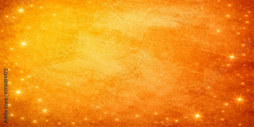 An abstract vintage grunge background featuring a fiery pattern of red and orange flames with stars, textured paper art, and glowing light smoke for a hot, decorative wallpaper design