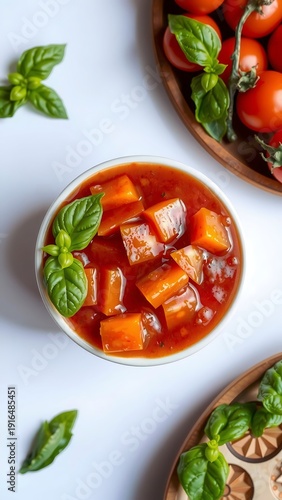 Pieces Basil White, Top View