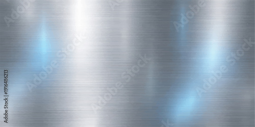 Polished silver brushed metal plate texture with a shiny stainless steel surface pattern and industrial grey aluminum material reflection for a sleek metallic alloy backdrop wallpaper