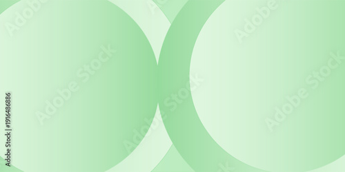 Minimalist soft Abstract Background in Gradient green and white Tones with Circles. Circle effect style geometric, vector illustration , desain