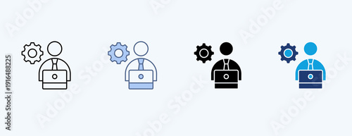 Development Multiple Icon Illustration Vector