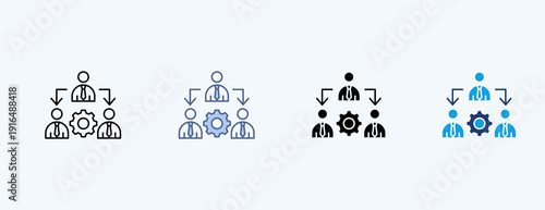 Manage Multiple Icon Illustration Vector