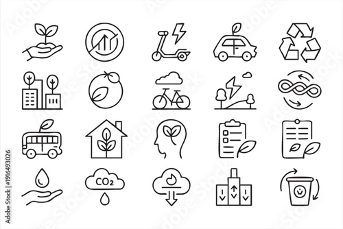 Climate Change and Carbon Emission Graphic Pack