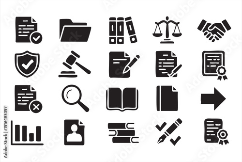 Justice Scales, Gavel and Certificate Graphic Pack
