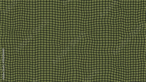 Olive green and black grid pattern texture background