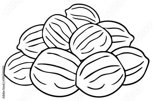Pile of Walnuts, Illustration