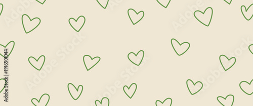 Vector seamless background. Minimalistic abstract pattern of hearts. Modern print. Ideal for textile design, screensavers, covers, cards, invitations and posters.